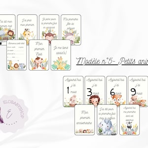 Set Cartes étapes bébé - Mes premières fois