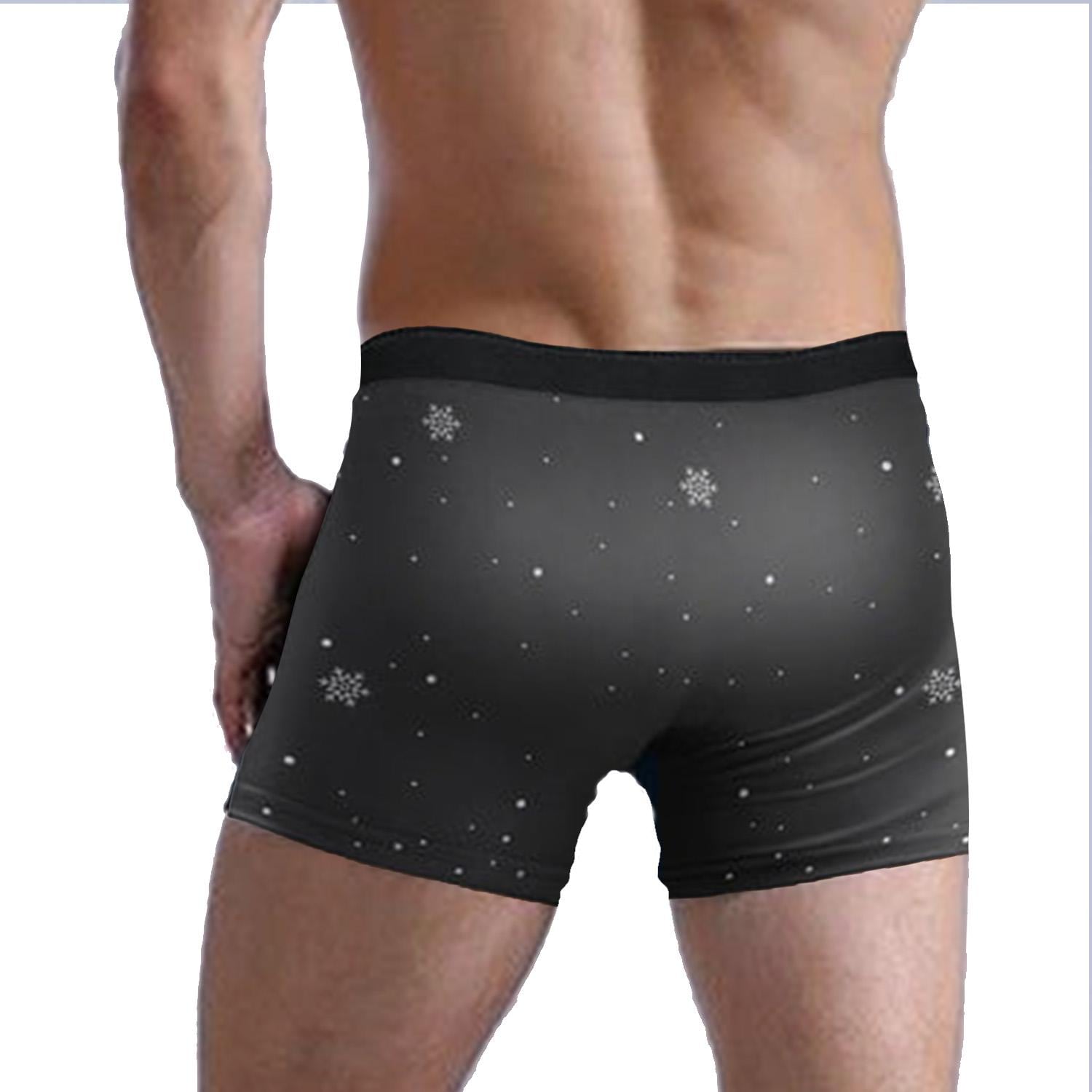 Custom Photo Santa&#39;s Got A Huge Package For You - Personalized Men&#39;s Boxer Briefs - Love for my husband