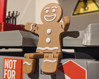 Gingerbread figure jumping jack flexible - Gingerbread Figure jumping jack - Winter decoration