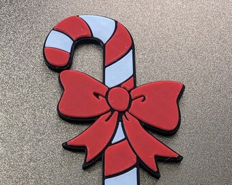 Christmas Decoration Candy Cane Sign Winter Sugar Candy Cone Decor