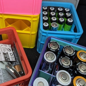 Battery and rechargeable beer crates - practical storage in various colors and designs