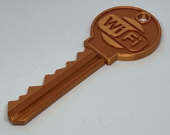 WiFi key - Scan with your smartphone / WiFi Key for Android (iOS with app). 3D printed NFC RFID tag gadget