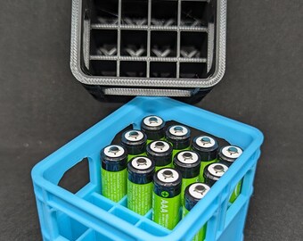 Battery and battery beer crates - practical storage in different colors and designs