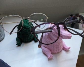 Chubby Croc glasses holder - Cute crocodile for all types of glasses - Sunglasses sports glasses - Gift idea decoration