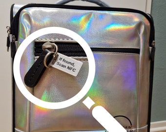 Digital Luggage Tag for Travel Luggage - NFC Embedded