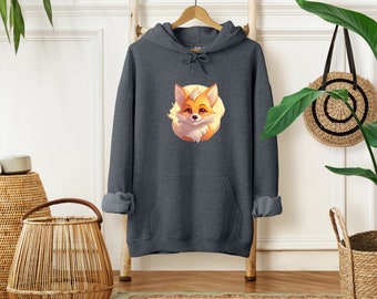 Fox Lover Hoodie, Fox Hoodie, Gift for Her, Aesthetic Hoodie, Fox Sweatshirt, Fox Sweater, Birthday Gift, Gift for Him