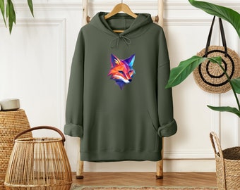 Fox Lover Hoodie, Fox Hoodie, Aesthetic Hoodie, Gift for Her, Fox Sweater, Birthday Gift, Fox Sweatshirt, Gift for Him