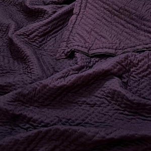 Wine Purple Cotton Kantha Quilt, Lightweight Summer Bedspread, Jaipuri Razai Quilt, Twin Queen King Comforter Blue Peach White Color Quilts