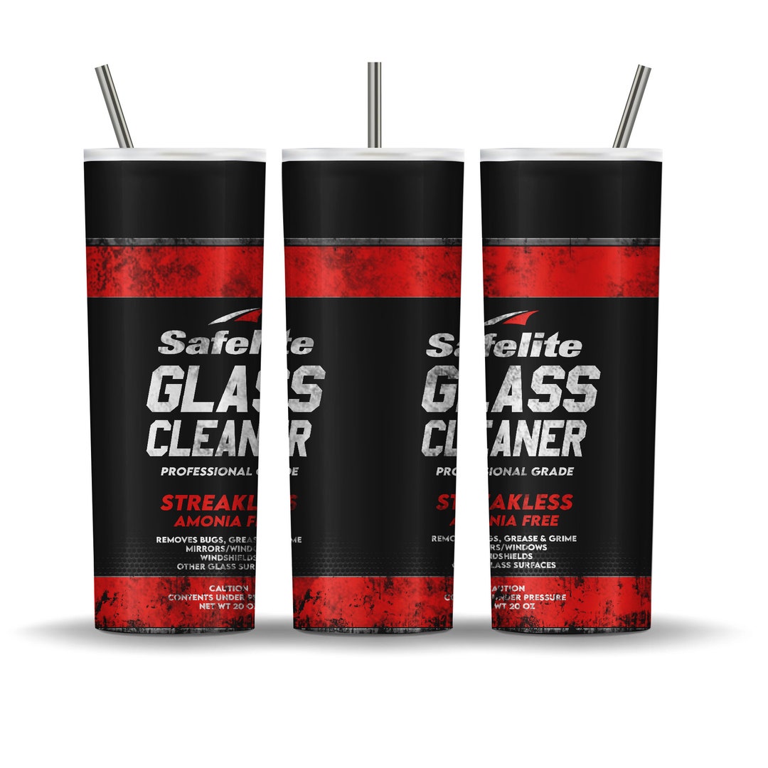 20 Oz Skinny Tumbler Safelite Glass Cleaner Grunge Tumbler, Safelite