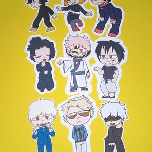 JJK Characters - Sorcerers and Others - Yuji,Megumi,Nobara,Gojo,Sukuna,Nanami,Toji,Inumaki,Geto - Series1