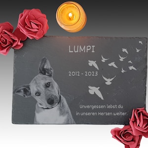Slate grave grave plate memorial plaque animal human dog cat memorial stone slate plate grave decoration death decoration pictures perosnalized