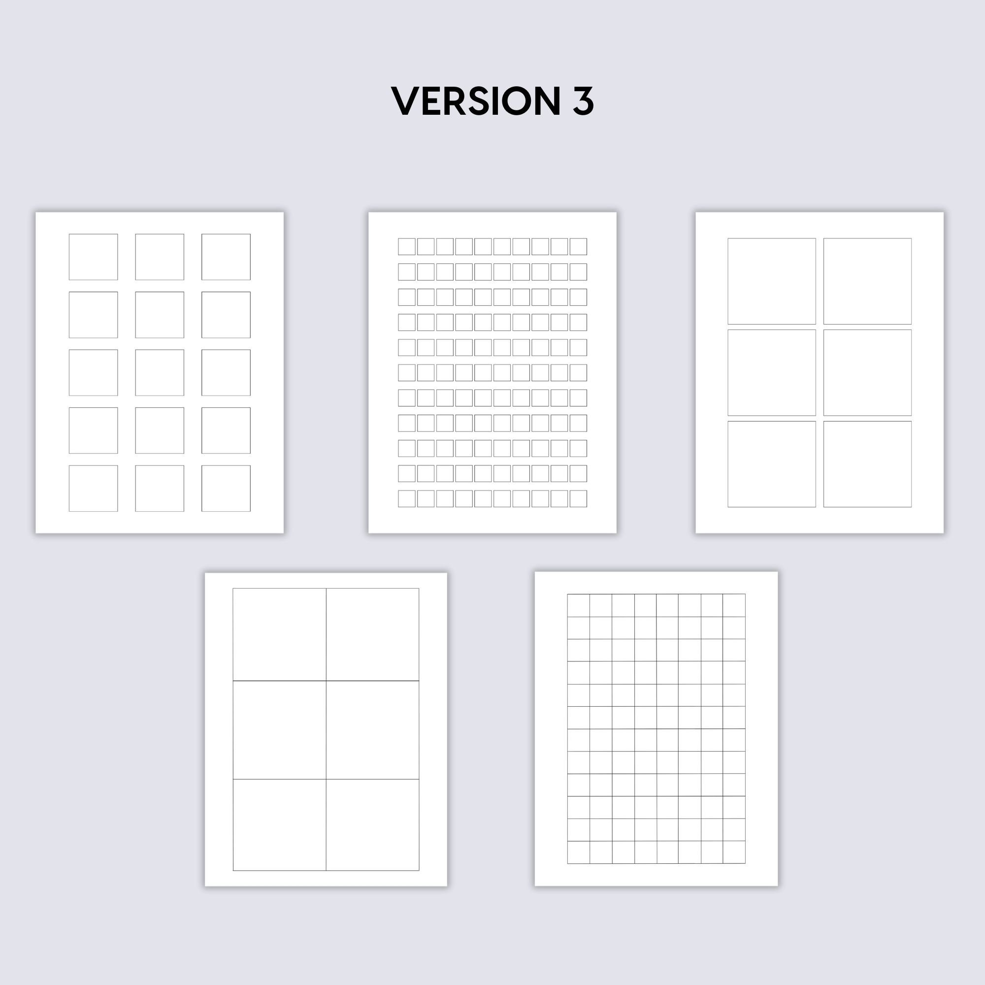 Grid Paper Printable, Math Paper, Squared Paper, A4-a5-letter Size ...