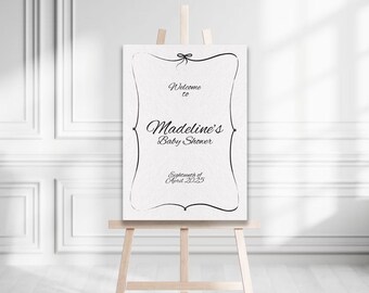 Willkommensschild-Vorlage: Bearbeitbares A3-Design (Instant Download)