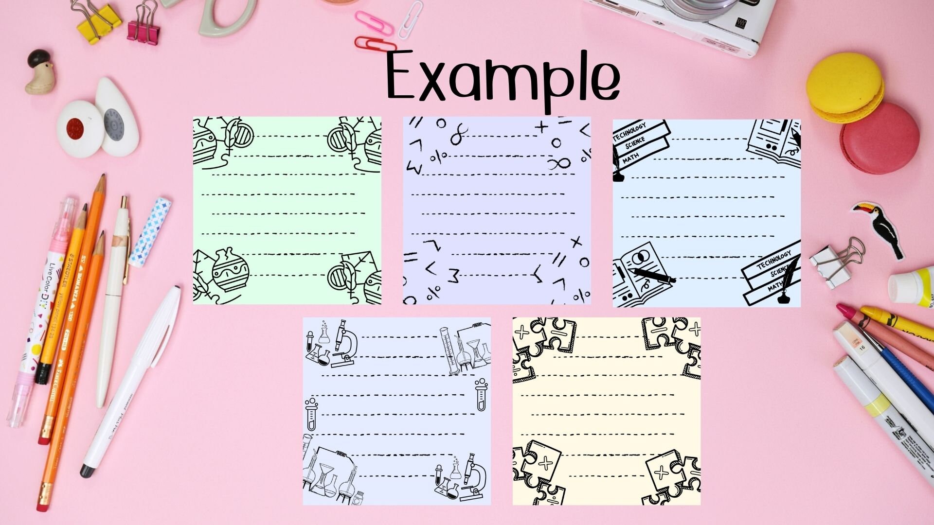 Subject Memo Pad , Subject Printable Notepad , Subject Printable Memo ...
