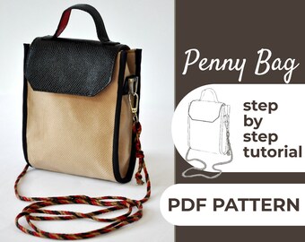 Crossbody Bag Sewing Pattern | Penny Bag Design (PDF Pattern)