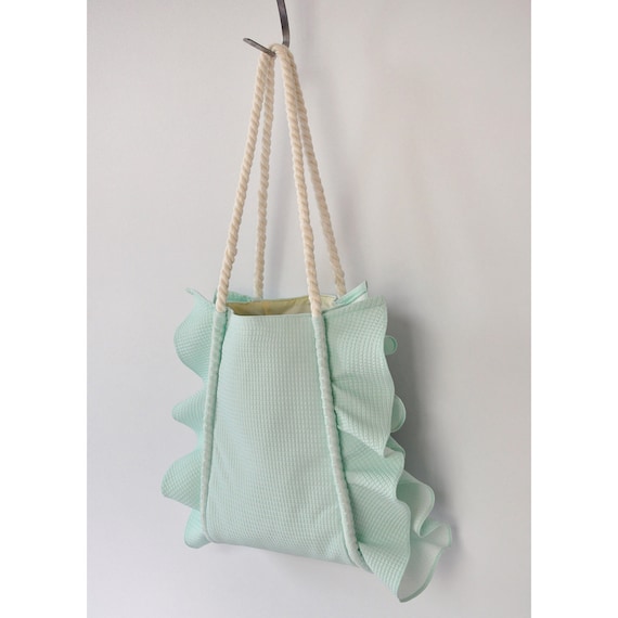 Ruffle Tote Bag Sewing Pattern | Women Shoulder Bag Pattern