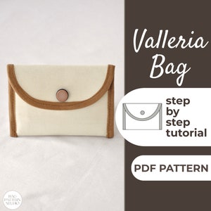 Patrón de billetera delgada, patrón de costura de billetera pequeña para tarjetas, patrón fácil para principiantes, tamaño A0, A4 y carta de EE. UU. + instrucciones detalladas