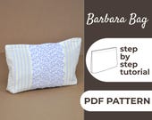 Zipper Pouch Sewing Pattern | Cosmetic Bag, Travel Makeup Bag | Easy Beginner Pattern + Easy Illustrated Tutorial | A0, A4 & US Letter