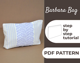 Barbara Bag Sewing Pattern | Zipper Pouch, Makeup (Digital PDF Pattern)