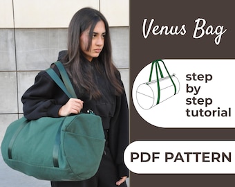 Venus Duffle Bag Sewing Pattern | Sports Gym Bag PDF