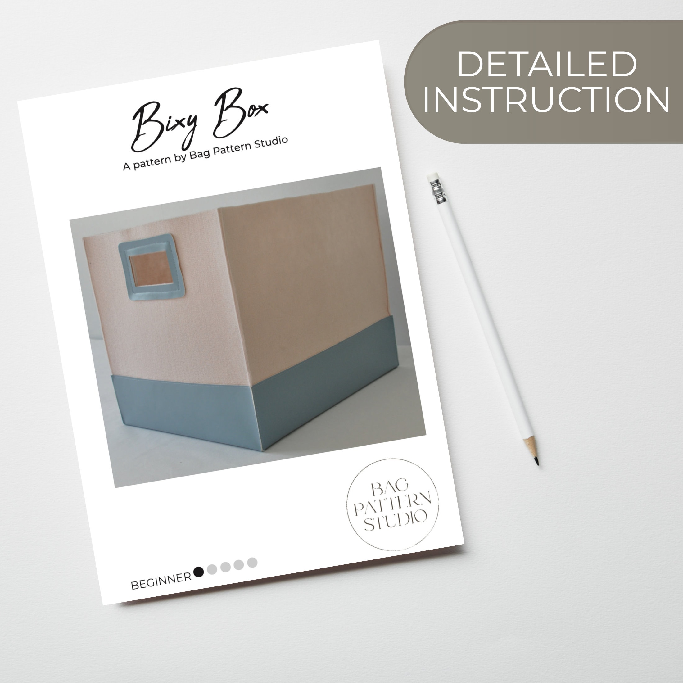 Square Storage Box Sewing Pattern PDF | Storage Basket | Easy Beginner ...