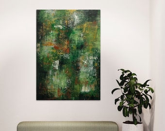 Abstract painting on canvas various sizes Green original painting contemporary art large wall art