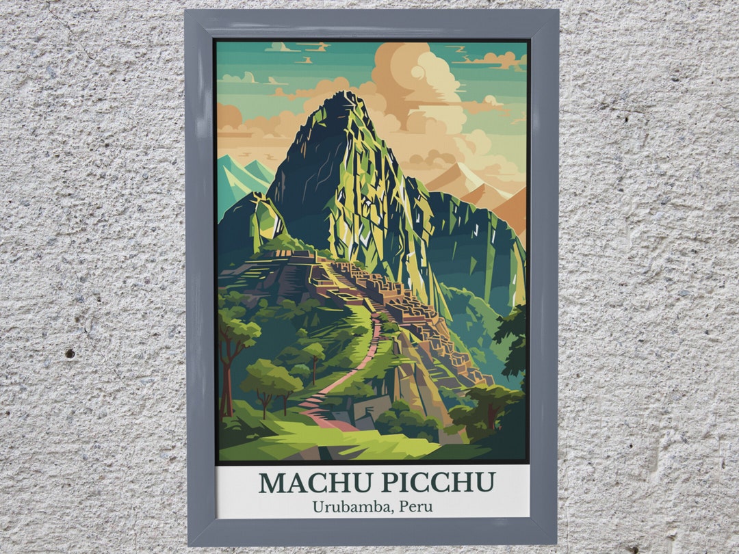 Machu Picchu Printable Wall Art Peru Wall Art Travel Poster - Etsy
