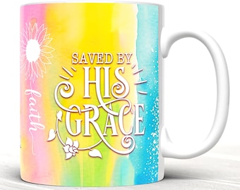 Christelijke mokomslag sublimatieontwerp, inspirerende citaten (digitale png-download 11oz, mokken 15oz)