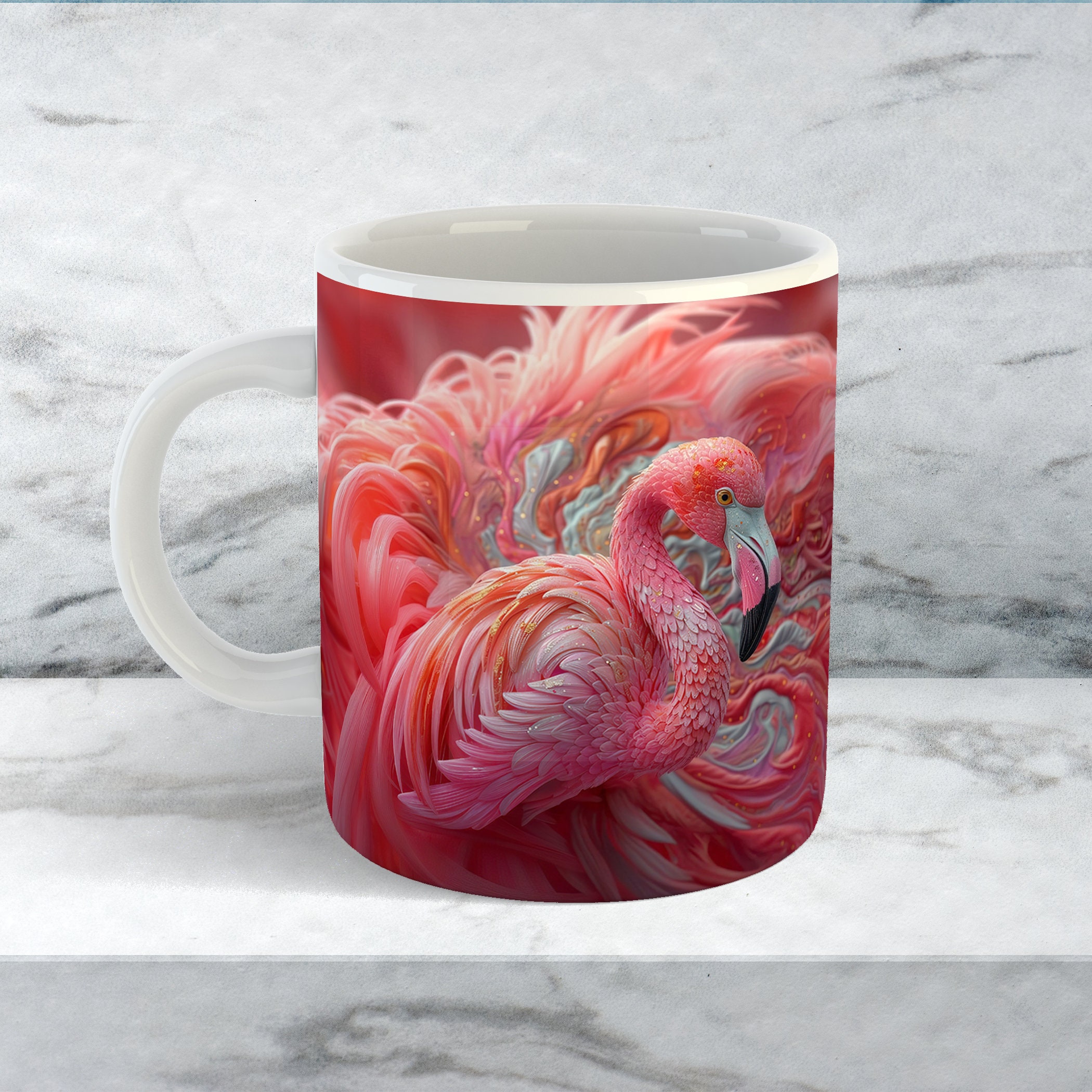 16oz ceramin coffee mugs Tea Time Infuser Mug Matte Red main image 0