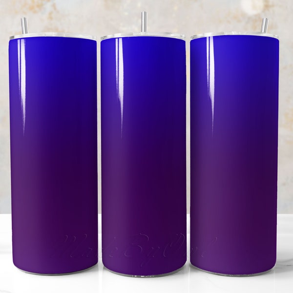 Blue and Purple Ombre Tumbler Wrap, Purple Sublimation PNG for 20 Oz Tumbler, Blue Ombre Tumbler Design PNG, Neon Dark Tumbler Wrap for Men