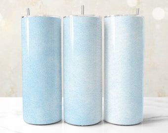 Light Blue Watercolor Tumbler Wrap, Pastel Watercolor PNG Background for 20oz Skinny Tumbler Sublimation, Seamless Ombre Tumbler Wrap Design