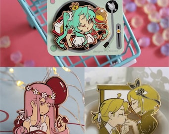 Vocaloid Enamel Pins