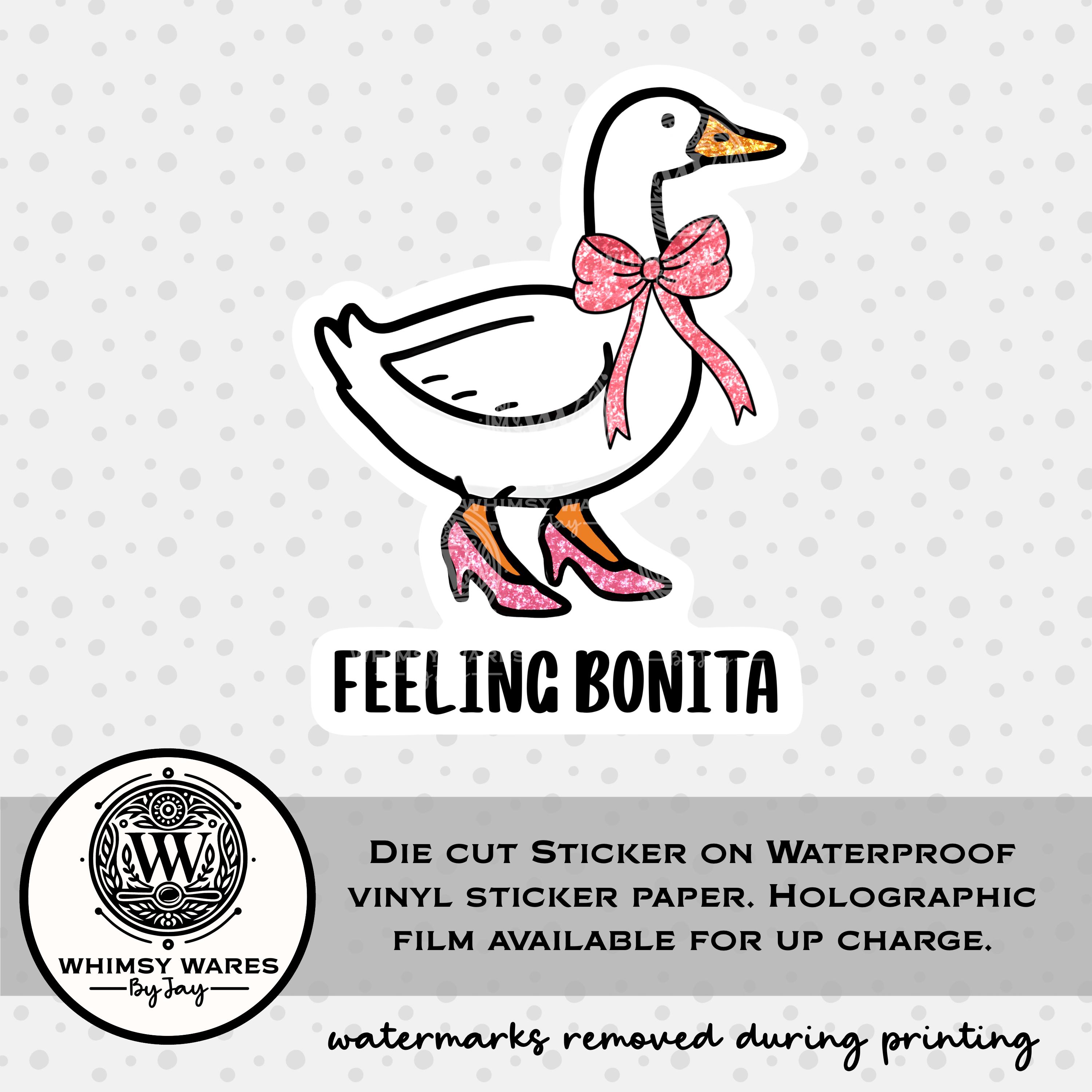 Sticker Freteling Funny Sticker, Meme Sticker, Feeling Bonita, Goose Sticker, Sticker for ...