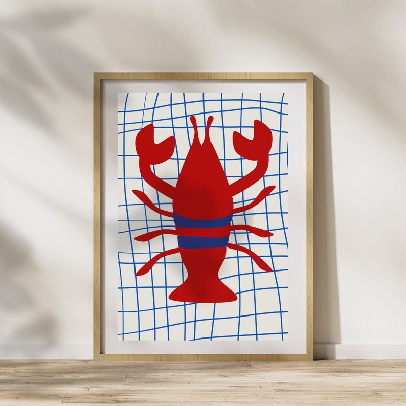 Gallery Wall Set of 8, Love, Heart, Lobster, Vine, Tomato, Flower Cherry Bow Print, Trendy, Retro Wall Art,Vintage Poster, DIGITAL DOWNLOAD image 9