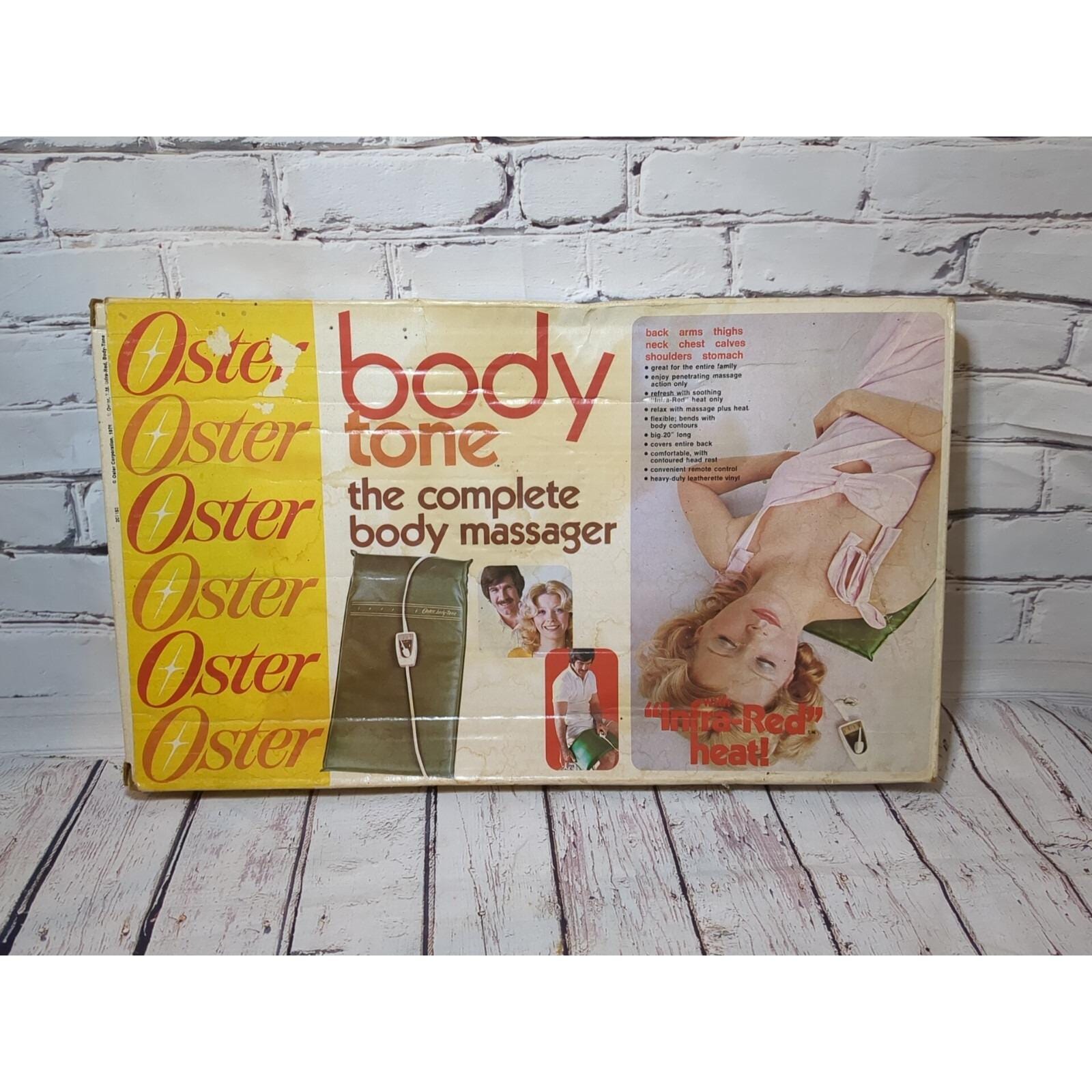 Vintage Oster Body Tone Back Massager W/ Infra-red Heat & Original Box  Vibrating - Etsy