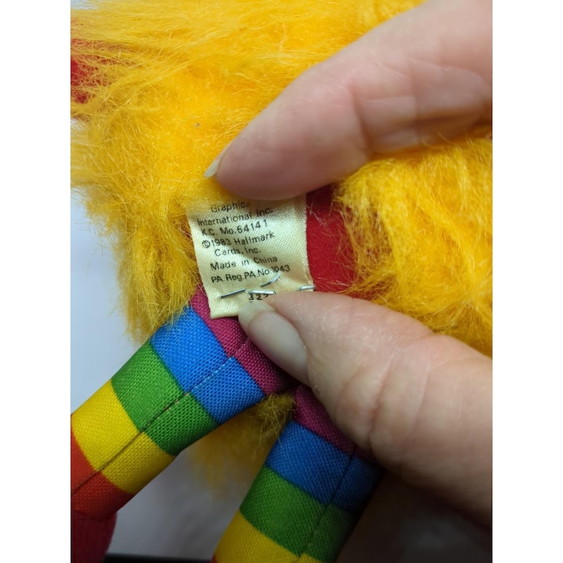 Vintage 1980's rainbow brite roméo happy talk sprite plush taco