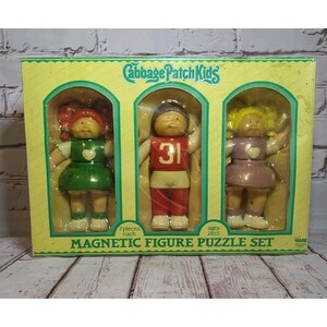 Vintage Cabbage Patch Kids Magnetic Figures Puzzle Set