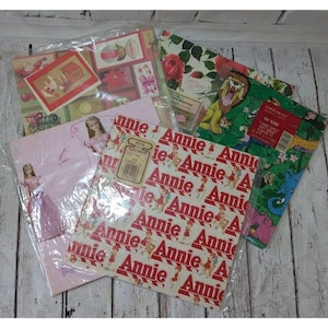 Vintage Variety Gift Wrapping Paper Misc Sheets. Hallmark, Forget-me-not, Sears