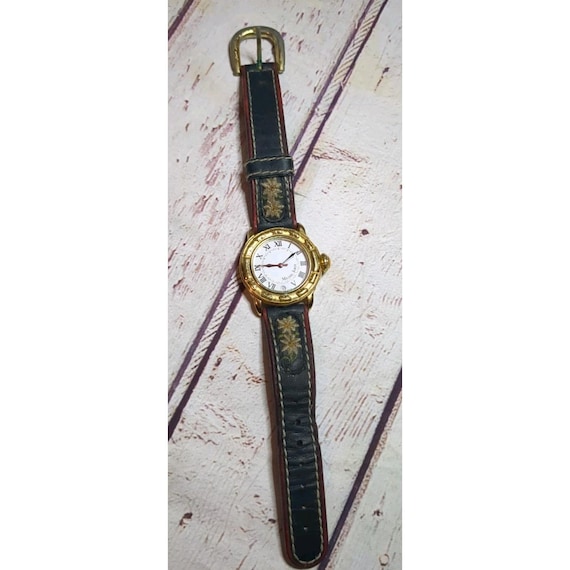 Michel Jordi Vintage 1991 Swiss Made Gold Plated Wrist Watch