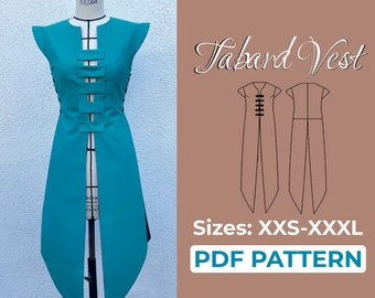 The Letters Black Tabard Vest