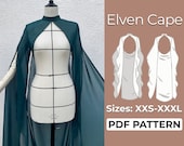 Elven Cloak Sewing Pattern, Fantasy Shrug Pattern, Fairy