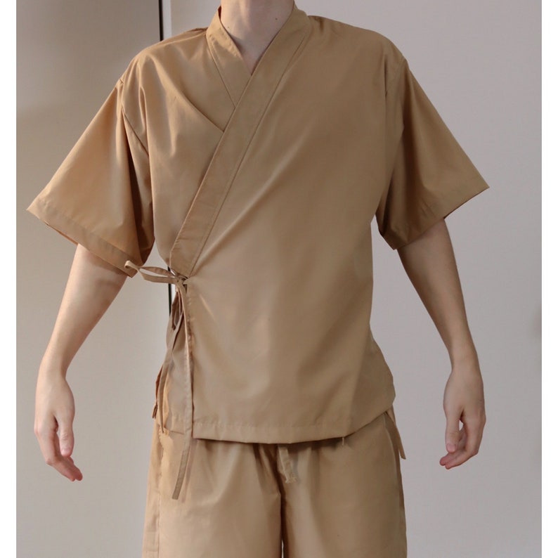 Jinbei Shirt Sewing Pattern | Japanese Kimono Robe Pattern | Pattern ...