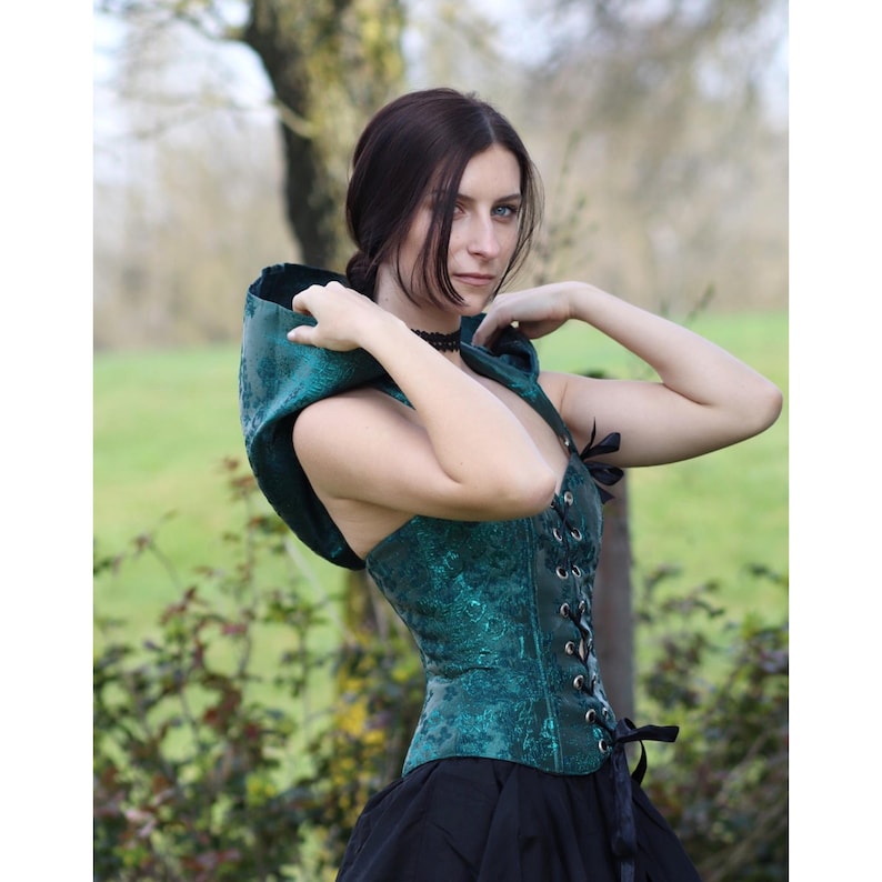 Hooded Bustier Top Sewing Pattern | Ren Faire Corset Pattern | Pattern + Detailed Illustrated Instruction | XXS - 7XL | A0, A4 & US-Letter image 5