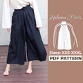 Hakama Pants Sewing Pattern | Traditional Japanese Pants | Pattern + Detailed Illustration Instruction | XXS - XXXL | A0, A4 & US-Letter
