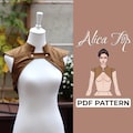 Shoulder Strap Top Sewing Pattern | Medieval Cosplay Costume | Pattern + Detailed Illustration Instruction | XXS - 7XL | A0, A4 & US Letter