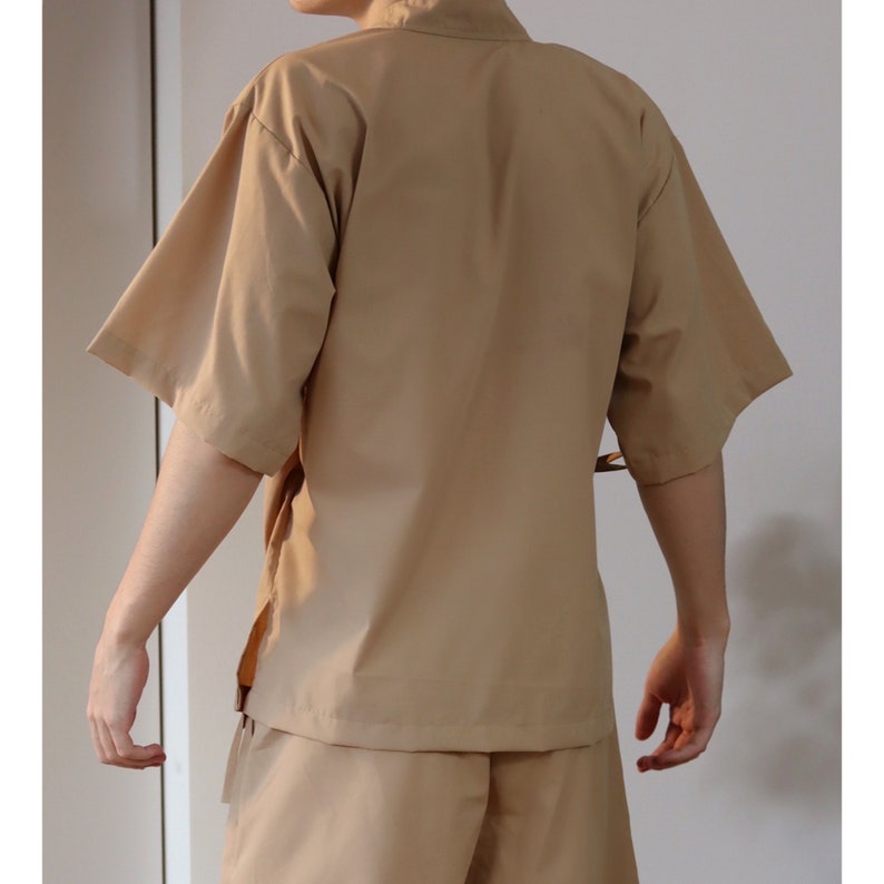 Jinbei Shirt Sewing Pattern | Japanese Kimono Robe Pattern | Pattern ...