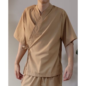 Jinbei Shirt Sewing Pattern | Japanese Kimono Robe Pattern | Pattern ...