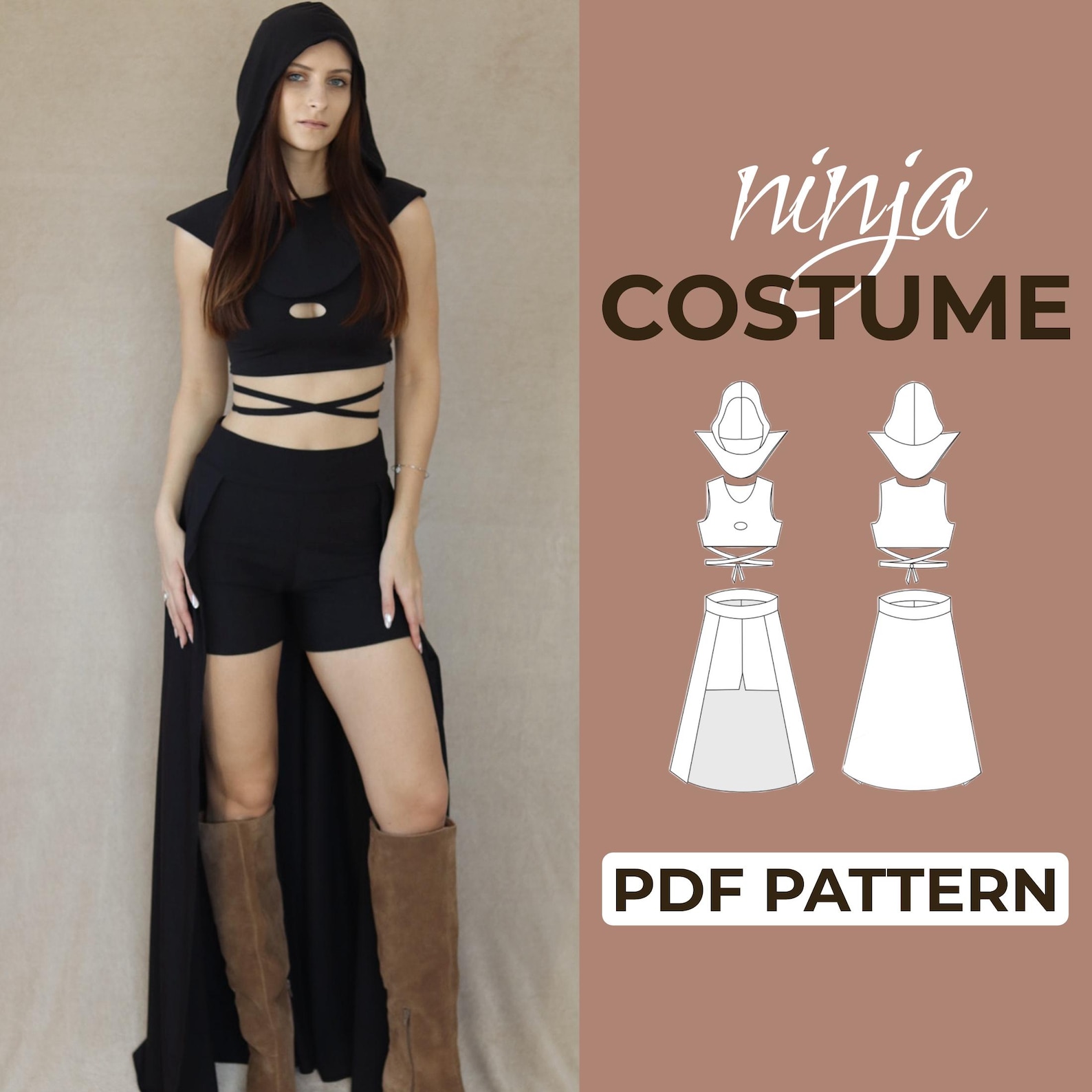 Womens Diy Womens Ninja Costumenull