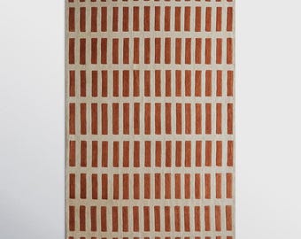 Jason Orange Minimalist Handmade Tufted Woolen Area Rug For Bedroom Livingroom Office Kitchen Nursery Entryway modern Rug