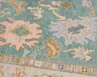 Exquisite Oushak style Hand Knotted Rug 4x6, 5x8, 6x9, 8x10, 9x12, 10x14 ft Handmade Rugs for Living Room - Antique Contemporary rug